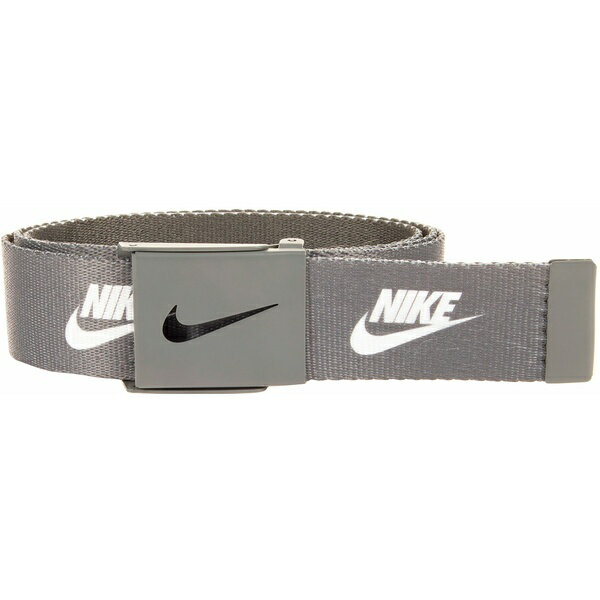 ナイキ メンズ ベルト アクセサリー Nike Men's Futura Single Web Golf Belt Grey