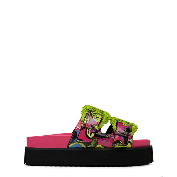 【送料無料】 ベルサーチ レディース サンダル シューズ Arizona Logo Sandals Pink/Lime PU2