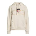 【送料無料】 ガント レディース パーカー・スウェットシャツ アウター Sweatshirts Beige