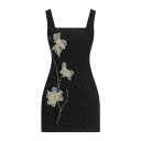 【送料無料】 ステゥド レディース ワンピース トップス Mini dresses Black