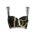 【送料無料】 ヴェルサーチ レディース Tシャツ トップス Tops Black