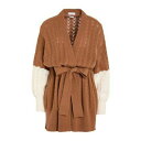 【送料無料】 バランタイン レディース カーディガン アウター Cardigans Brown