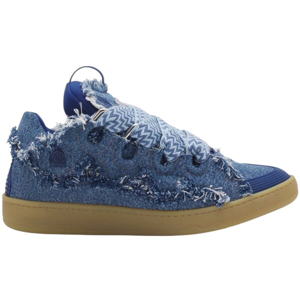 Lanvin ランバン メンズ スニーカー 【Lanvin Leather Curb Denim Blue】 サイズ US_12(30.0cm) Denim B...