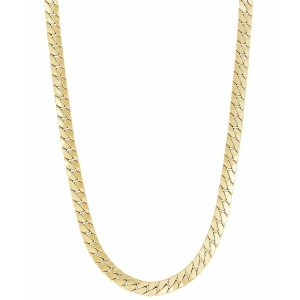 チョーカー イタリアン ゴールド レディース ネックレス・チョーカー・ペンダントトップ アクセサリー Flat Cuban Link 22" Chain Necklace in 10k Gold Yellow Gold