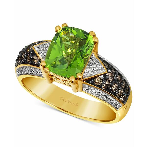 ルヴァン レディース リング アクセサリー Chocolatier&reg; Green Apple Peridot (1-7/8 ct. t.w.) & Diamond (1/2 ct. t.w.) Ring in 14k Gold Peridot 1