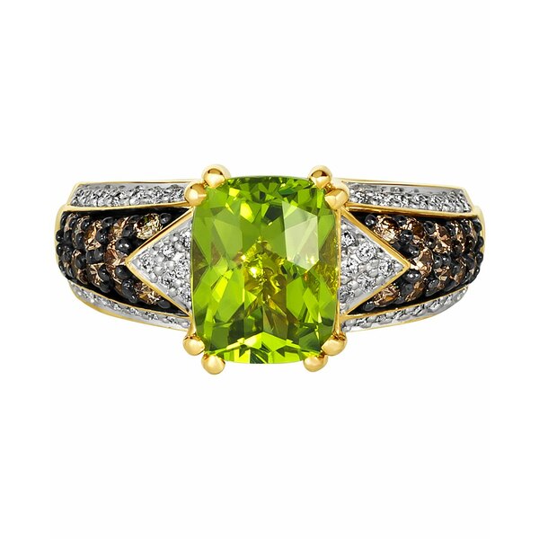 ルヴァン レディース リング アクセサリー Chocolatier&reg; Green Apple Peridot (1-7/8 ct. t.w.) & Diamond (1/2 ct. t.w.) Ring in 14k Gold Peridot 2