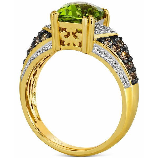 ルヴァン レディース リング アクセサリー Chocolatier&reg; Green Apple Peridot (1-7/8 ct. t.w.) & Diamond (1/2 ct. t.w.) Ring in 14k Gold Peridot 3