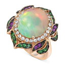 ルヴァン レディース リング アクセサリー Crazy Collection&reg; Multi-Gemstone Statement Ring (5-1/4 ct. t.w.) in 14k Rose Gold Opal