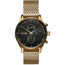 GuCGeB[ Y rv ANZT[ Men's Voyager Eclipse Gold-Tone Stainless Steel Mesh Bracelet Watch 42mm Gold