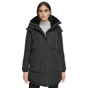 カルバンクライン レディース ジャケット＆ブルゾン アウター Women 039 s Faux-Fur-Trim Hooded Puffer Coat, Created for Macy 039 s Black