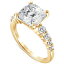 バッジェリーミシュカ メンズ リング アクセサリー Lab Grown Certified Diamond Cushion Engagement Ring (5-1/2 ct. t.w.) in 14k Gold Yellow Gold