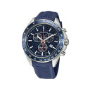 iEeBJ Y rv ANZT[ Men's Analog Blue Silicone Strap Watch 46 mm Blue