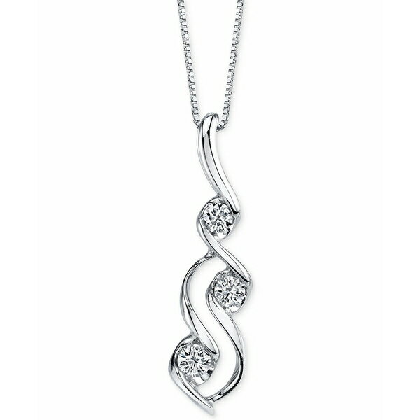 ZC[ fB[X lbNXE`[J[Ey_ggbv ANZT[ Diamond Swirl Pendant Necklace (1/3 ct. t.w.) in 14k White Gold White Gold