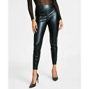 バースリー レディース カジュアルパンツ ボトムス Women 039 s Soft Faux-Leather Leggings, Created for Macy 039 s Deep Black