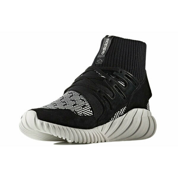 adidas アディダス メンズ スニーカー 【adidas Tubular Doom Primeknit 'Black White' S80096】 サイズ US_10.5(28.5cm)