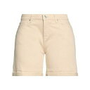 【送料無料】 7フォーオールマンカインド レディース デニムパンツ ボトムス Denim shorts Beige