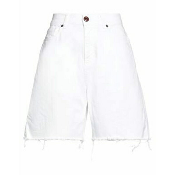 【送料無料】 ヴィジョン・オブ・スーパー レディース デニムパンツ ボトムス Denim shorts White