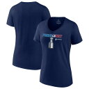 ファナティクス レディース Tシャツ トップス Colorado Avalanche Fanatics Branded Women 039 s 2022 Stanley Cup Champions Plus Size Celebration VNeck TShirt Navy