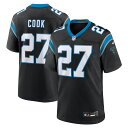 ナイキ メンズ ユニフォーム トップス Alex Cook Carolina Panthers Nike Game Jersey Black