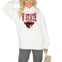 ゲームデイ レディース パーカー・スウェットシャツ アウター Valdosta State Blazers Gameday Couture Women's Good Catch Premium Fleece Pullover Hoodie White