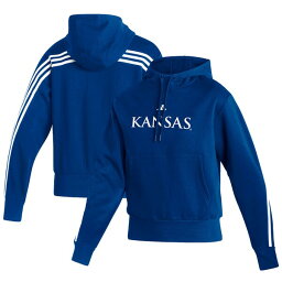 アディダス レディース パーカー・スウェットシャツ アウター Kansas Jayhawks adidas Women's Sideline Fashion Pullover Hoodie Royal