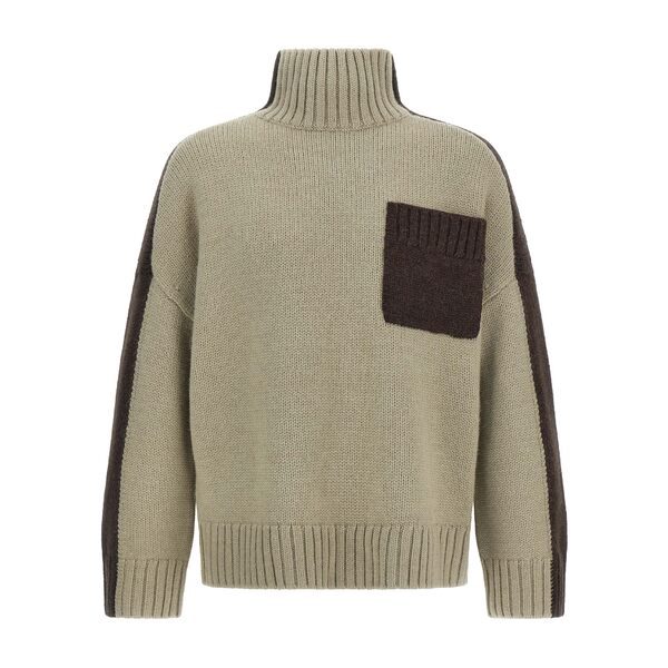 J.W.アンダーソン メンズ ニット&セーター アウター 'two Tone Patch Pocket' Sweater Multicolor(4)