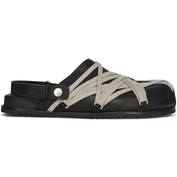 Rick Owens リックオウエンス メンズ スニーカー 【Rick Owens Hollywood Megalaced Mule Granola Blac..