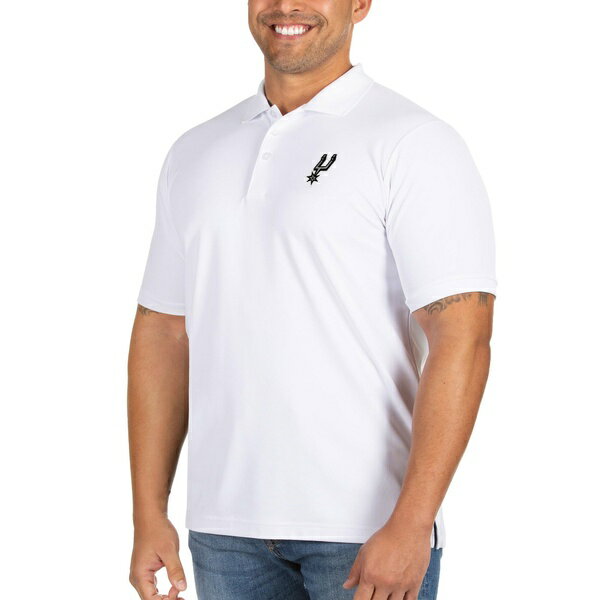 アンティグア メンズ ポロシャツ トップス San Antonio Spurs Antigua Big & Tall Legacy Pique Polo White