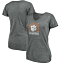 ̵ եʥƥ ǥ T ȥåץ Clemson Tigers Fanatics Branded Women's College Football Playoff 2019 Fiesta Bowl Champions Offensive TriBlend VNeck TShirt Heather Gray