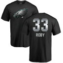 t@ieBNX Y TVc gbvX Philadelphia Eagles NFL Pro Line by Fanatics Branded Personalized Midnight Mascot TShirt Black