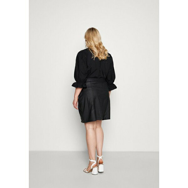 ください ノイジー NMPERI COATED SKIRT - Pencil skirt - black：asty メイ カーブ レディース スカート ボトムス ブランド・
