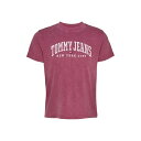 トミーヒルフィガー レディース カットソー トップス Varsity Logo Crew Neck T-Shirt