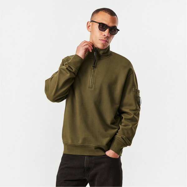 シーピーカンパニー メンズ パーカー・スウェットシャツ アウター CP Company Sweatshirts - Polo Collar