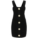 o} fB[X s[X gbvX Knitted Mini Dress With Monogram NOIR (Black)