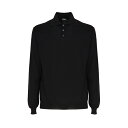 マロ メンズ ポロシャツ トップス Long-sleeved Polo Shirt Black