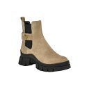 ゲス レディース ブーツ シューズ Women's Hensly Lug Sole Side Gore Chelsea Booties Light Brown-...