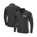 コロシアム メンズ パーカー・スウェットシャツ アウター Men's Charcoal TCU Horned Frogs OHT Military-Inspired Appreciation Digi Camo Quarter-Zip Jacket Charcoal(4)
