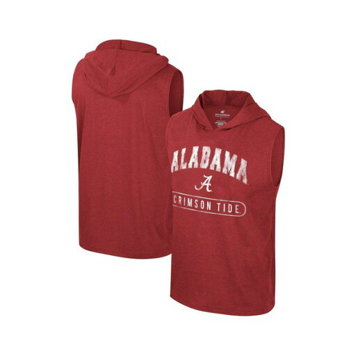 コロシアム メンズ シャツ トップス Men's Alabama Crimson Tide Varsity Sleeveless Hoodie Tank Top Crimson コロシアム メンズ シャツ トップス Men's Alabama Crimson Tide Varsity Sleeveless Hoodie Tank Top Crimson