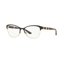 ヴェルサーチ レディース サングラス&アイウェア アクセサリー VE1233Q Women's Irregular Eyeglasses Brown Gold