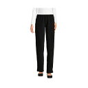 ランズエンド レディース カジュアルパンツ ボトムス Petite Sport Knit High Rise Corduroy Pants Black(4)