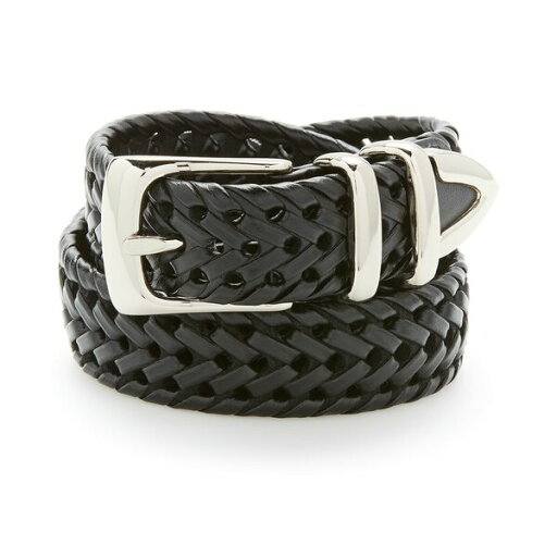 ペリーエリス メンズ ベルト アクセサリー Men's Leather Braided Belt BLACK ペリーエリス メンズ ベルト アクセサリー Men's Leather Braided Belt BLACK
