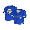 ミッチェル&ネス レディース カットソー トップス Women's Royal Kentucky Wildcats Vault Cropped V-Neck B...
