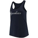ソフト?アズ ア?グレープ レディース カットソー トップス Women's Plus Size Navy New York Yankees Swing For The Fences Racerback Tank Top Navy(4)