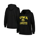 チャンピオン レディース パーカー・スウェットシャツ アウター Women's Black Iowa Hawkeyes Plus Size Heart & So...