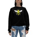 エルエーポップアート レディース パーカー・スウェットシャツ アウター Women's Bee Kind Word Art Crewneck Sweatshir...