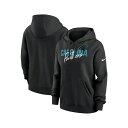 ナイキ レディース パーカー・スウェットシャツ アウター Women's Black Carolina Panthers Wordmark Club Fleece Pullover Hoodie Black