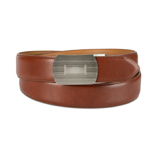 クラブルーム メンズ ベルト アクセサリー Men's Plaque Buckle Belt, Created for Macy's Cognac クラブルーム メンズ ベルト アクセサリー Men's Plaque Buckle Belt, Created for Macy's Cognac