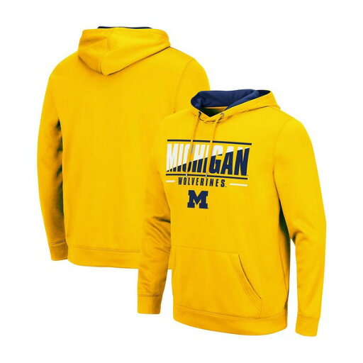 コロシアム メンズ パーカー・スウェットシャツ アウター Men's Maize Michigan Wolverines Slash Stack 2.0 Pullover Hoodie Maize コロシアム メンズ パーカー・スウェットシャツ アウター Men's Maize Michigan Wolverines Slash Stack 2.0 Pullover Hoodie Maize