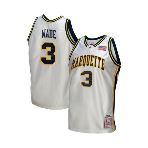 ミッチェル&ネス メンズ シャツ トップス Men's Dwyane Wade White Marquette Golden Eagles College Vault 2002/03 Authentic Jersey White ミッチェル&ネス メンズ シャツ トップス Men's Dwyane Wade White Marquette Golden Eagles College Vault 2002/03 Authentic Jersey White