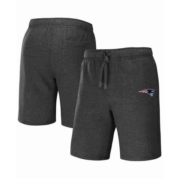 ファナティクス メンズ カジュアルパンツ ボトムス Men's NFL x Darius Rucker Collection by Heather Charcoal New England Patriots Logo Shorts Heather Charcoal